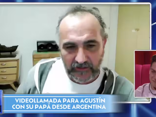 VIDEO: Agustín rompe en llanto tras videollamada de su papá