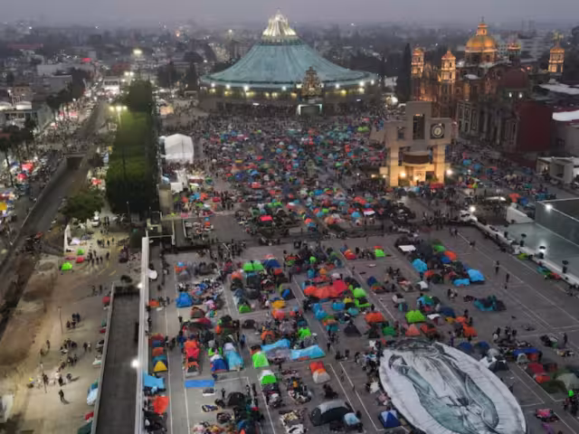 La Basílica de Guadalupe desde las alturas en la CDMX