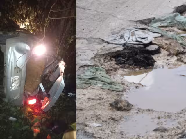 Un bache generó el trágico accidente