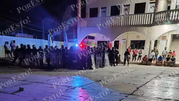 Los pobladores se encargaron de atrapar al sujeto