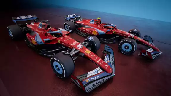 Ferrari se pinta de azul