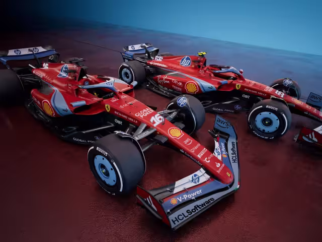 Ferrari se pinta de azul