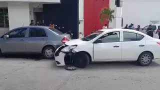 Choque múltiple en la ciudad termina sin personas heridas