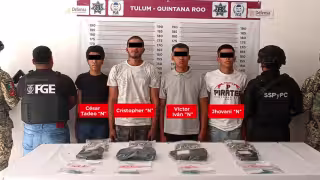 Operativo “Blindaje Tulum” deja cuatro detenidos por delitos contra la salud