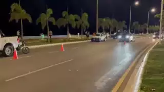 Fallo en filtro de alcoholemia en Campeche: Conductor escapa ante policías estatales