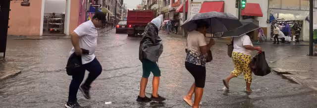 Las lluvias se registrarán por la tarde en Mérida