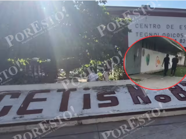 Detectan a jóvenes sospechosos dentro del CETis 82 de Champotón; temen robos