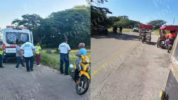 Fatal accidente en Hecelchakán: muere Rafael Santiago Tun May frente a la hacienda Blanca Flor