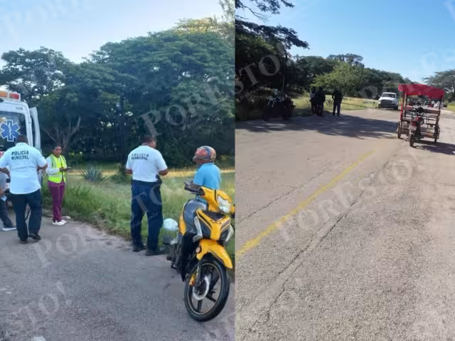 Fatal accidente en Hecelchakán: muere Rafael Santiago Tun May frente a la hacienda Blanca Flor