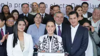 Claudia Sheinbaum celebra histórica mayoría de Morena en el Senado