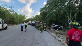 Se registra accidente vial en Isla Mujeres