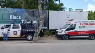 Motociclista resulta lesionado tras ser impactado por una camioneta en Tulum