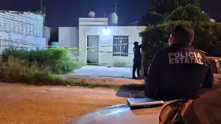 El hombre quedó tendido en la terraza en su casa en Mérida