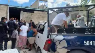 Pastor fue desalojado al invadir el predio de un hombre con discapacidad visual en Cancún