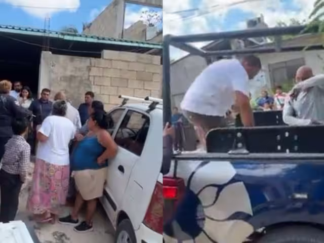 Elementos de la policía municipal interrumpieron el culto dominical, luego de acreditar la posesión irregular de la iglesia