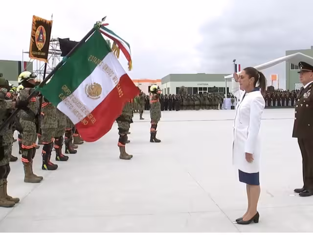 La presidenta encabeza en Nuevo León, el Día del Ejército mexicano