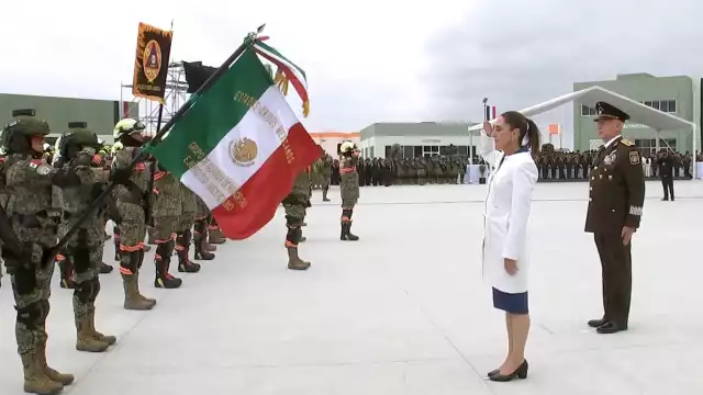 La presidenta encabeza en Nuevo León, el Día del Ejército mexicano