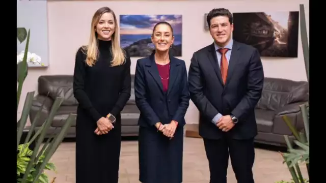 Claudia Sheinbaum, virtual presidenta electa, recibió la visita del gobernador de Nuevo León, Samuel García y su esposa Mariana Rodríguez