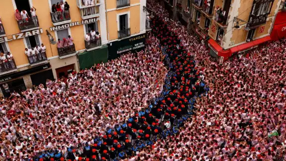 Este sábado arrancaron las tradicionales fiestas de San Fermín en Pamplona, España Este sábado arrancaron las tradicionales fiestas de San Fermín en Pamplona, España