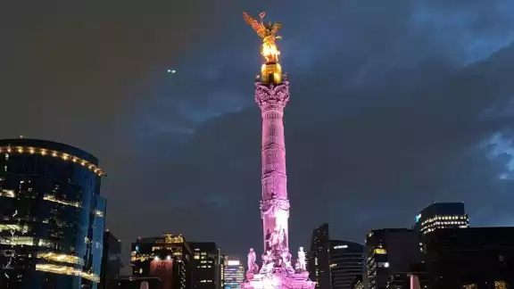 Manifestantes en Ciudad de México