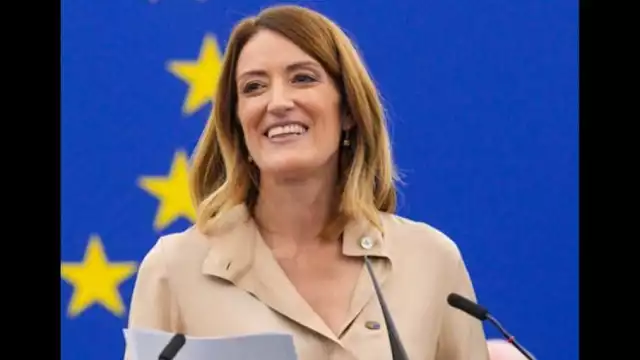 Roberta Metsola, fue reelegida como presidenta el Parlamento Europeo