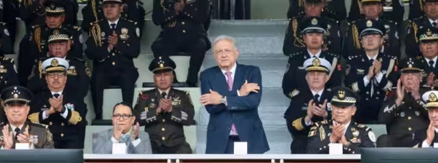 Al presidnte Andrés Manuel López Obrador encabezó en Campo Marte el 5to. Aniversario de la Guardia Nacional