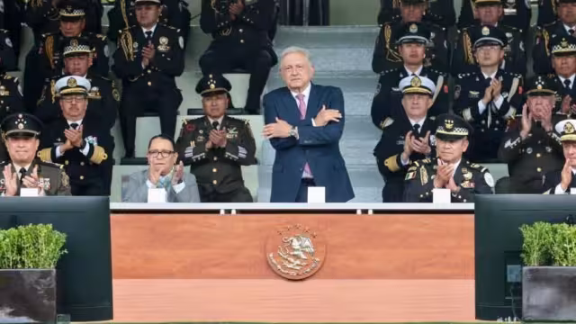 Al presidnte Andrés Manuel López Obrador encabezó en Campo Marte el 5to. Aniversario de la Guardia Nacional