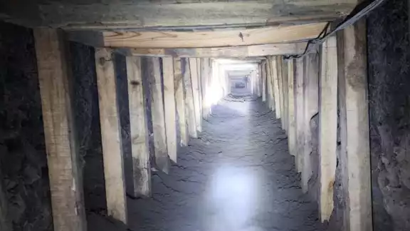 Apariencia del túnel en el Estado de México