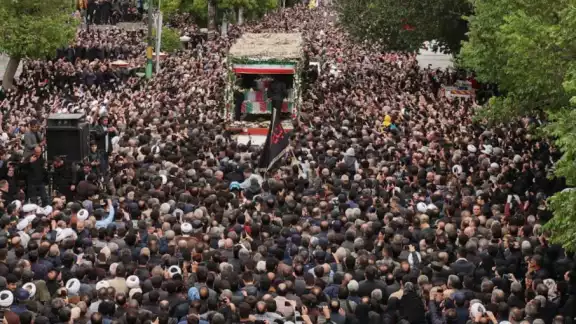 El funeral del presidente de Irán, Ebrahim Raisi, se llevó a cabo en la ciudad de Tabriz