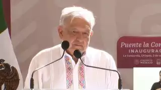 AMLO inaugura el Puente de La Concordia en Chiapas acompañado por Claudia Sheinbaum