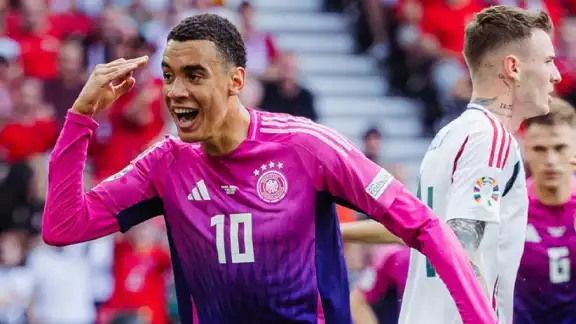 Jamal Musiala, anotador de Alemania frente a Hungría en la Eurocopa 2024 Jamal Musiala, anotador de Alemania frente a Hungría en la Eurocopa 2024