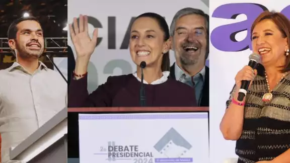 Jorge Álvarez Máynez, Claudia Sheinbaum y Xóchitl Gálvez Jorge Álvarez Máynez, Claudia Sheinbaum y Xóchitl Gálvez