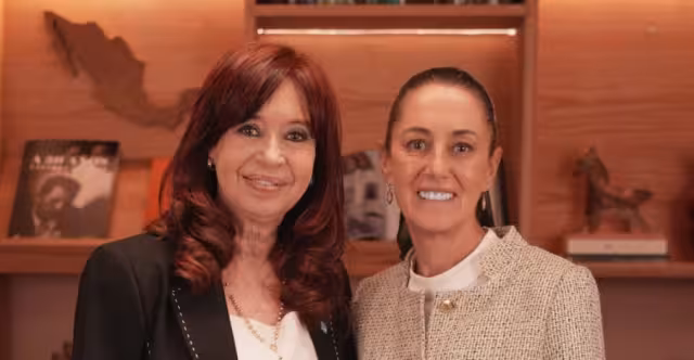 Cristina Kirchner y Claudia Sheinbaum en CDMX