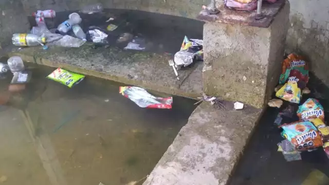 Así luce la base del obelisco en Hopelchén