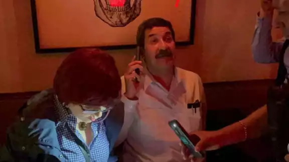 Momento de la detención de Javier Corral en CDMX Momento de la detención de Javier Corral en CDMX