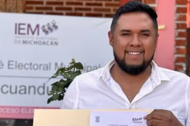 Jorge Luis Estrada Garibay (PRI, PAN, PRD): Obtuvo la alcaldía de Ecuandureo