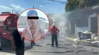 Detienen a sujeto que provocó incendio en un local comercial de Campeche