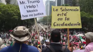 “¡Repudio total a la farsa judicial!” Marea Rosa marcha del Ángel al Monumento a la Revolución y amenaza con tomar la Corte