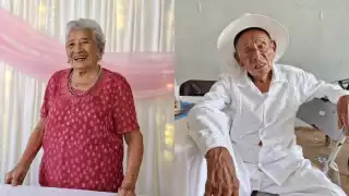 Abuelitos celebran un siglo de vida en Progreso: Destacan la importancia de mantenerse activo y comer sano  