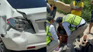 Doble accidente en Campeche deja dos personas hospitalizadas 