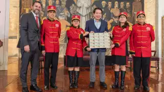 Presentan billete conmemorativo de la Beca Universal "Rita Cetina" de la Lotería Nacional