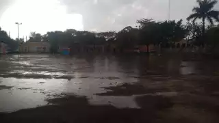 Fuerte aguacero cae en Chocholá, tras varios meses de ausencia