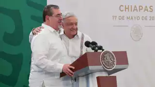 Andrés Manuel López Obrador y Bernardo Arévalo de León trabajarán para atender la movilidad humana de forma segura 