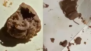 Hallan gusano dentro de una barra de chocolate en Hopelchén  