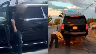 Aseguran camioneta del supuesto policía involucrado en un percance vial en Mérida 