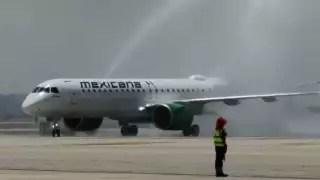 Mexicana de Aviación recibe su tercer avión Embraer E195-E2 en el AIFA y se alista para su vuelo inaugural a Tulum