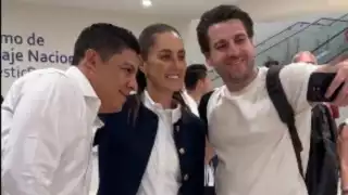 Claudia Sheinbaum llegó a San Luis Potosí y recibió una cálida bienvenida