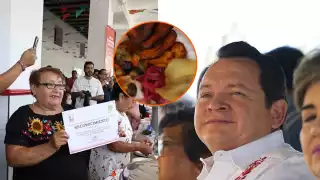 Díaz Mena reconoce a 15 cocineras de Cansahcab por su arte culinario con el "San Simón" 