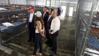 Trump inaugura "Alligator Alcatraz", la prisión para migrantes rodeada de caimanes en Florida