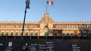Sheinbaum defiende instalación de vallas en Palacio Nacional para el 8M